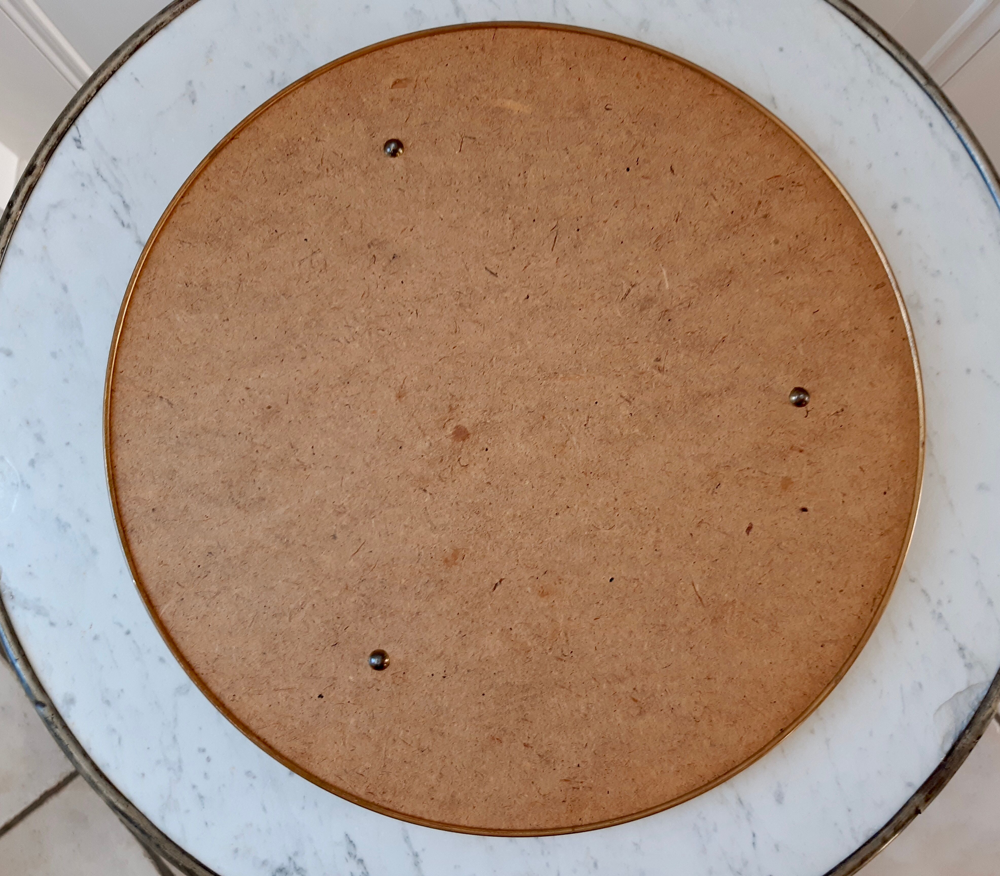 Mirror top in gilded brass 50s-60s