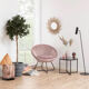 Velvet armchair