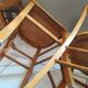 Vintage four-quarter bistro chairs