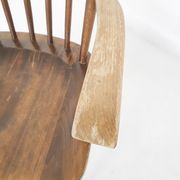 Scandinavian modern spindle back arm chairs, 1960