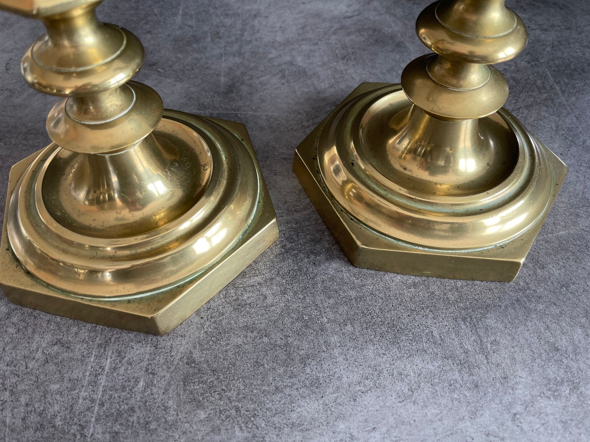 Pair of candle holders