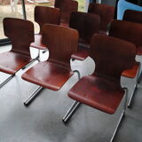 Set of 9 Pagolz style chairs