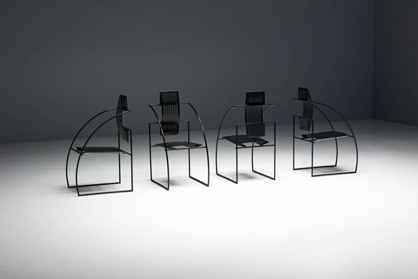 Chaises Quinta de Mario Botta pour Alias, Italie, années 1980