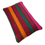 Vintage turkish kilim cushion cover, 30 x 50 cm