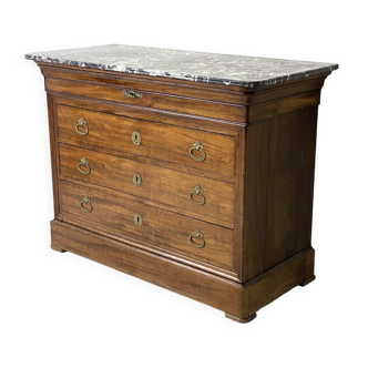 Louis philippe mahogany chest of drawers and mahogany veneer