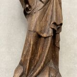 Madonna and Child in Gothic style wood