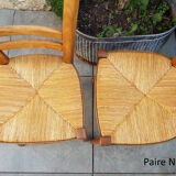 6 straw chairs