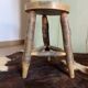 Round stool with pencil legs