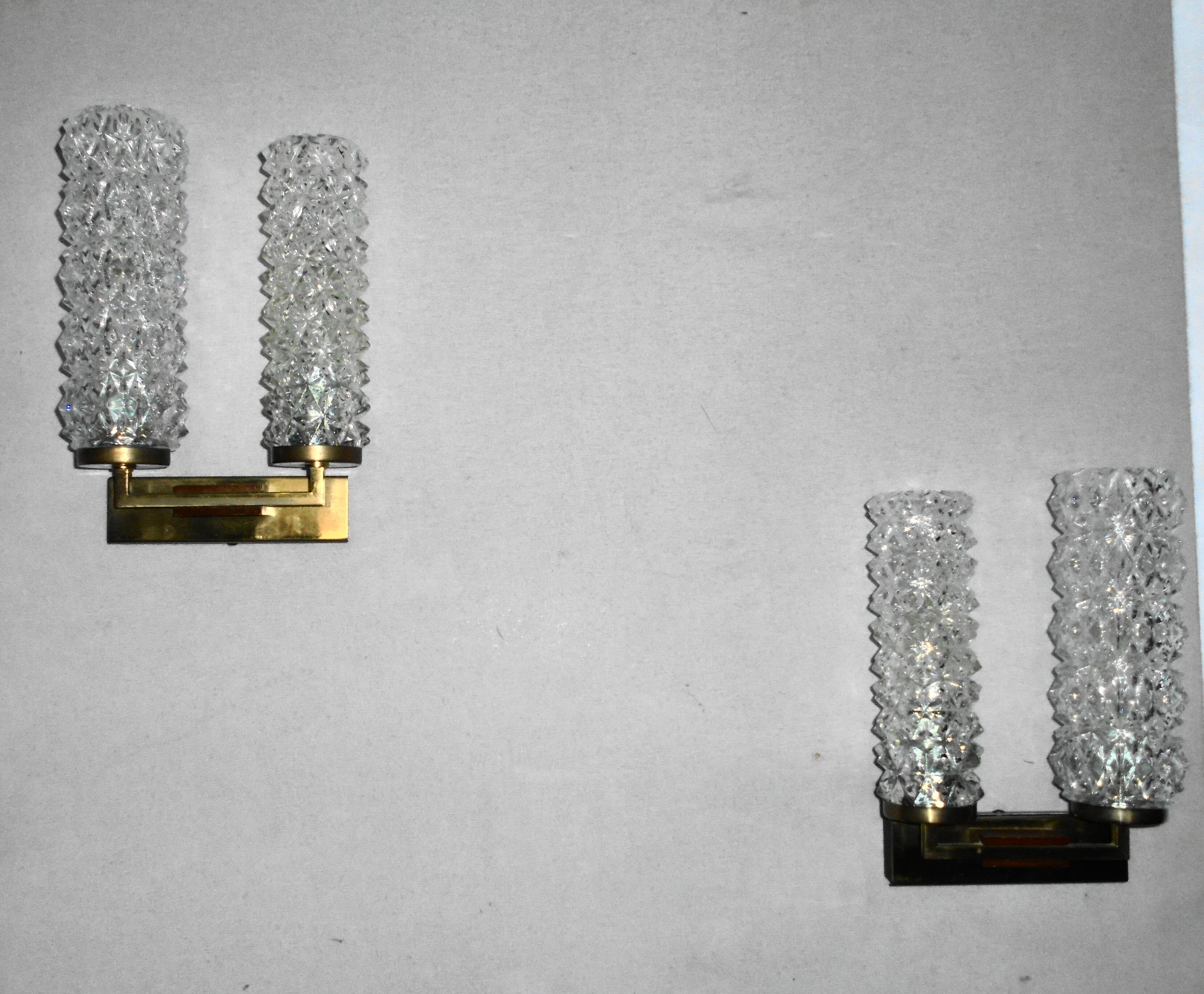 Pair of Scandinavian wall lamps from the 70s