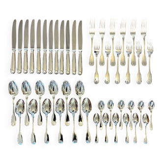 Christofle Vendôme, cutlery set in new condition, 48 pieces.