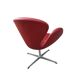 Swan chair by Arne Jacobsen for Fritz Hansen in Indian red leather