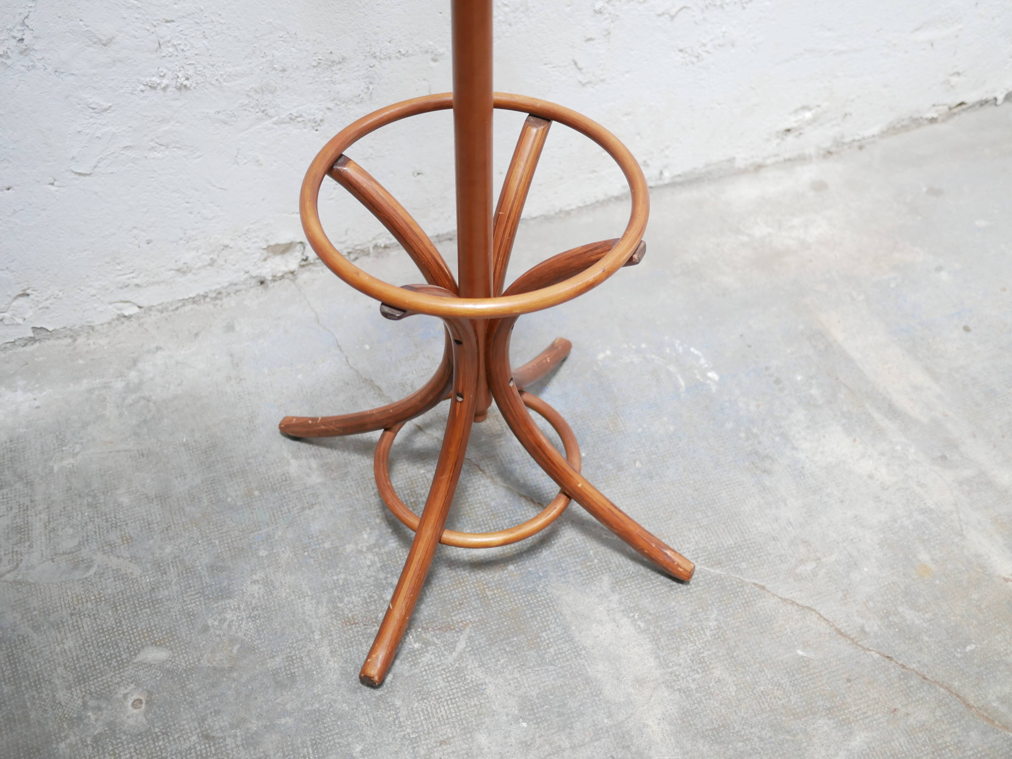 Vintage wooden parrot coat rack