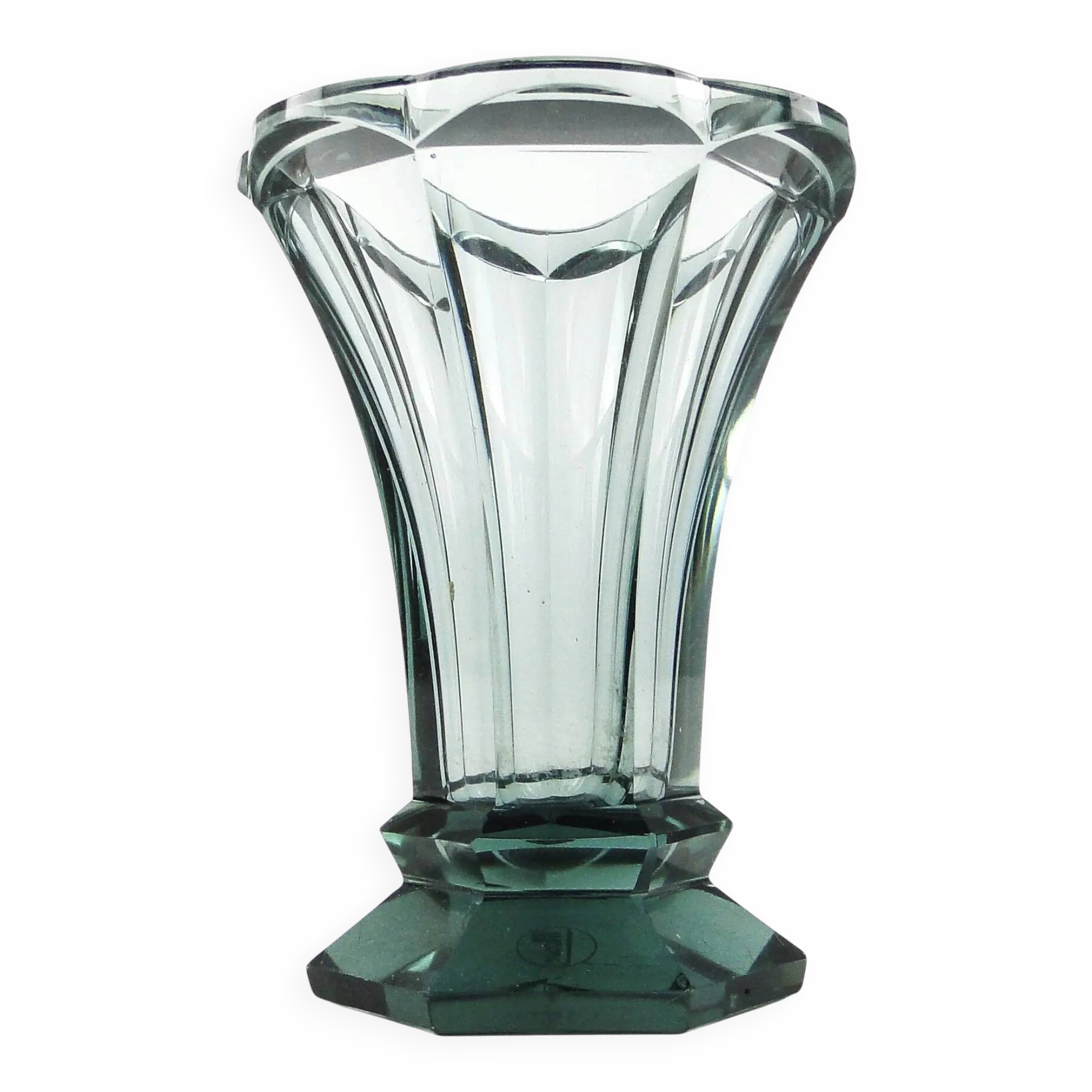 Vase, Art Deco, crystal, Moser, Czechoslovakia, 1930s