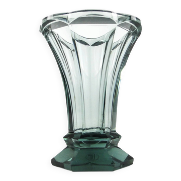 Vase, Art Déco, cristal, Moser, Tchécoslovaquie, années 1930