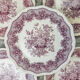 Lot de 5 assiettes violettes Mason's Patent Ironstone "ASCOT" Made in  England