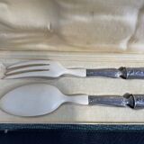 Covered with fish service, stuffed silver, Ivorian, France