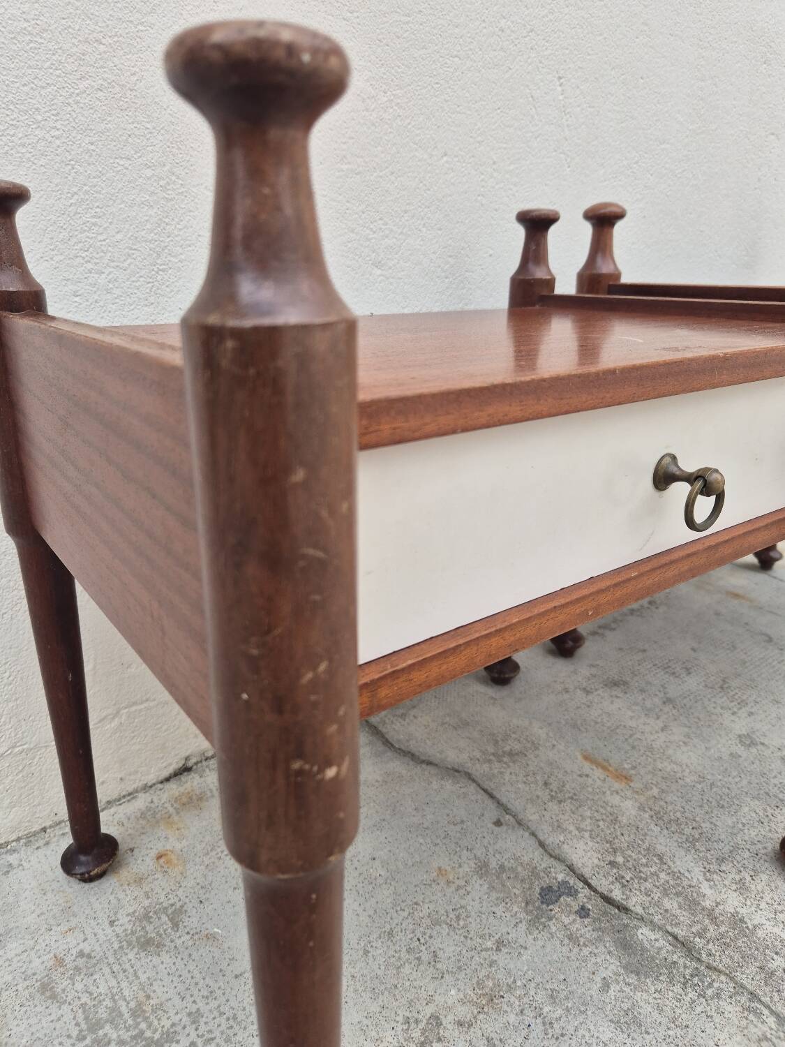 Pair of vintage 1970s Scandinavian style bedside tables