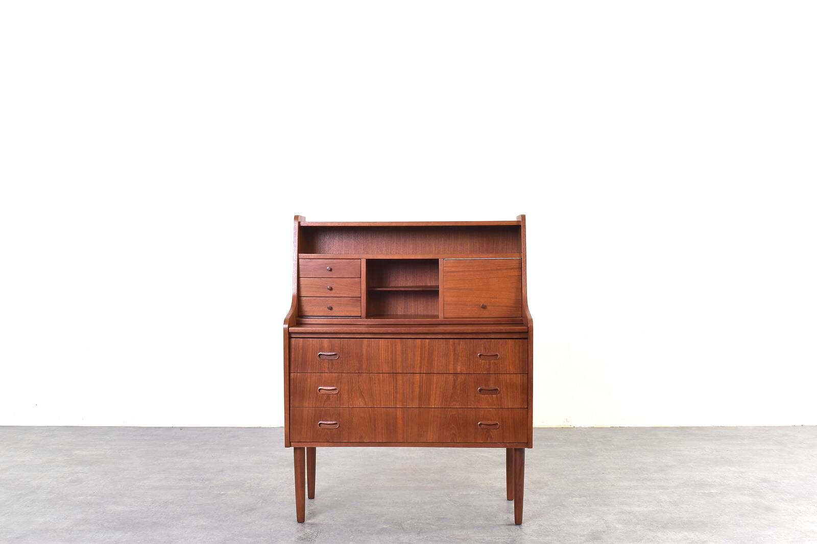 Mid-Century Danish Teak Secretary, 1960s.