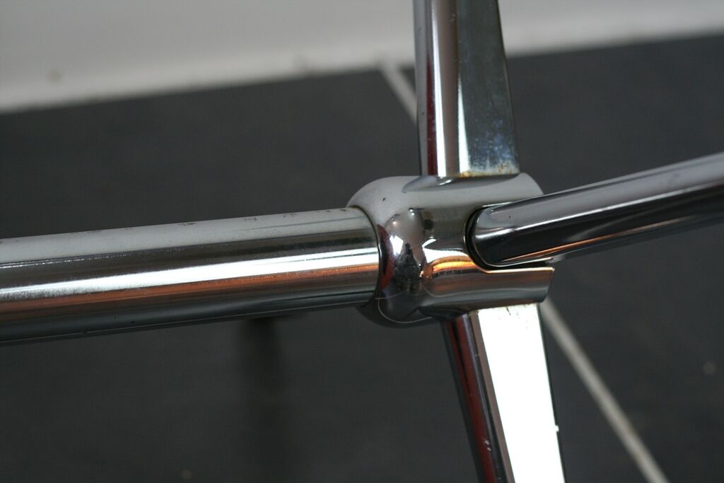 Vintage red swivel desk 70s