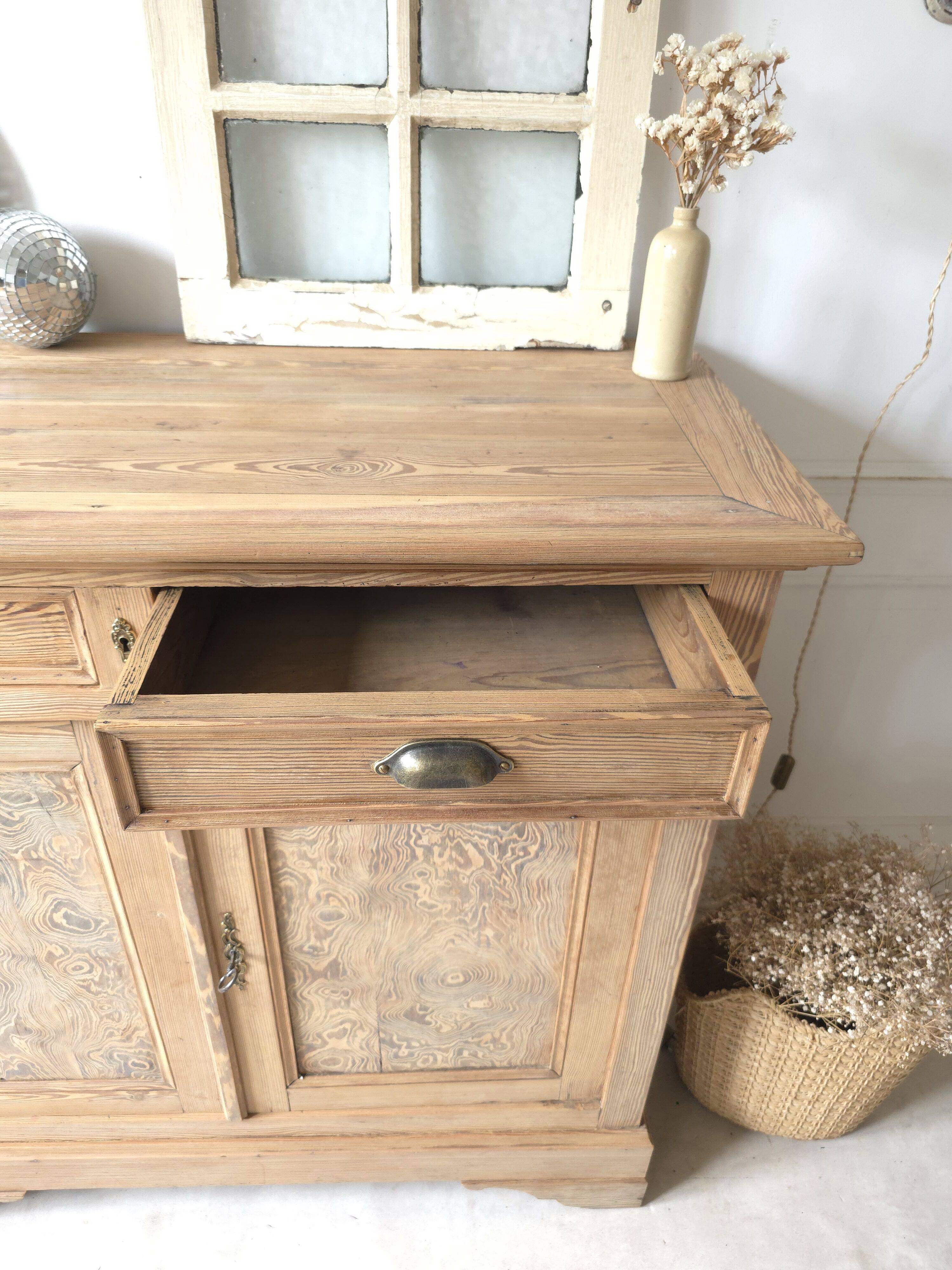Antique wooden sideboard