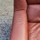 Paire de fauteuils et canapé De Sede en cuir cognac des années 70/80