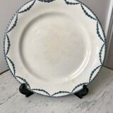 Round plate Iron Earth Salins model Vincennes mid-nineteenth