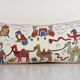 Vintage embroidered cushion cover 46x89 cm