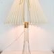 Desk lamp, glass and brass, mid-century modern / Scandinavian, Orno Oy Finland.