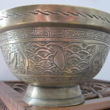 Cache pot laiton ancienne coupe à offrandes en provenance d'Asie