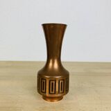 Vintage 70s Scandinavian brass vase