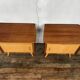 Pair of night table feet compass bedside end of vintage sofa old 1950 1960 retro