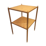 Marble and brass side table