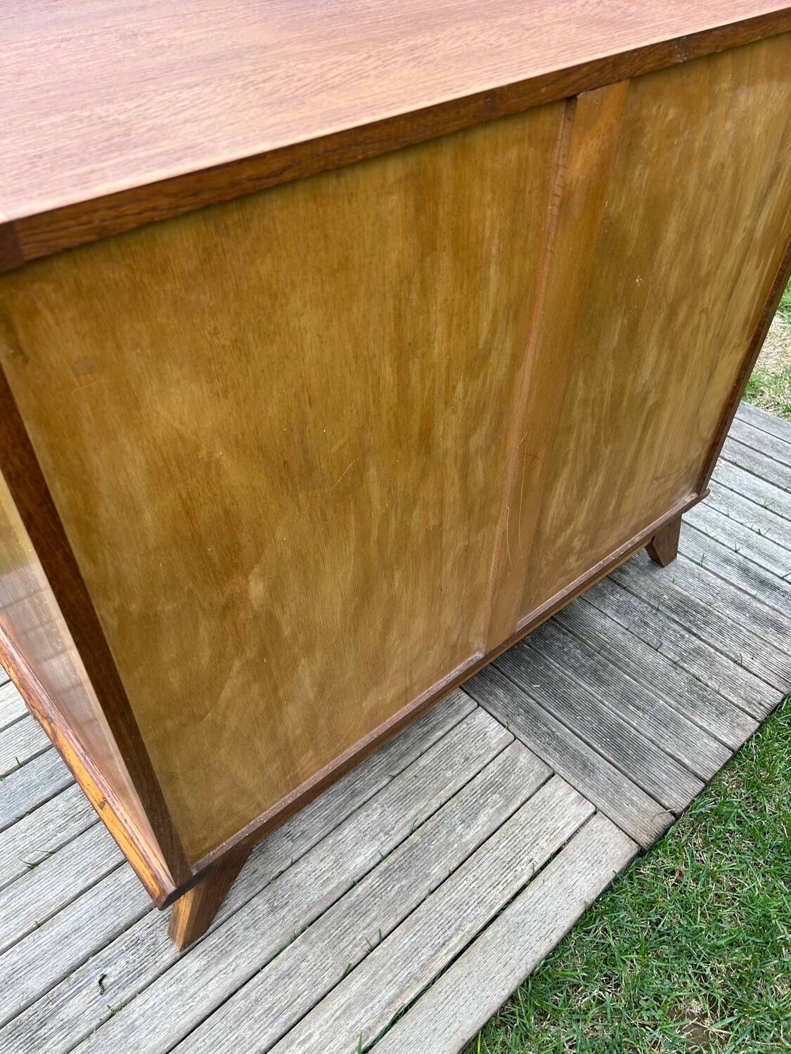 Vintage 1950s chest of drawers in gilded oak