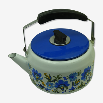 Enamelled metal kettle, 1950s