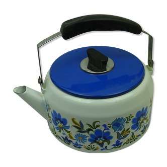 Enamelled metal kettle, 1950s