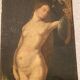 Oil on canvas nude woman XVIII signed