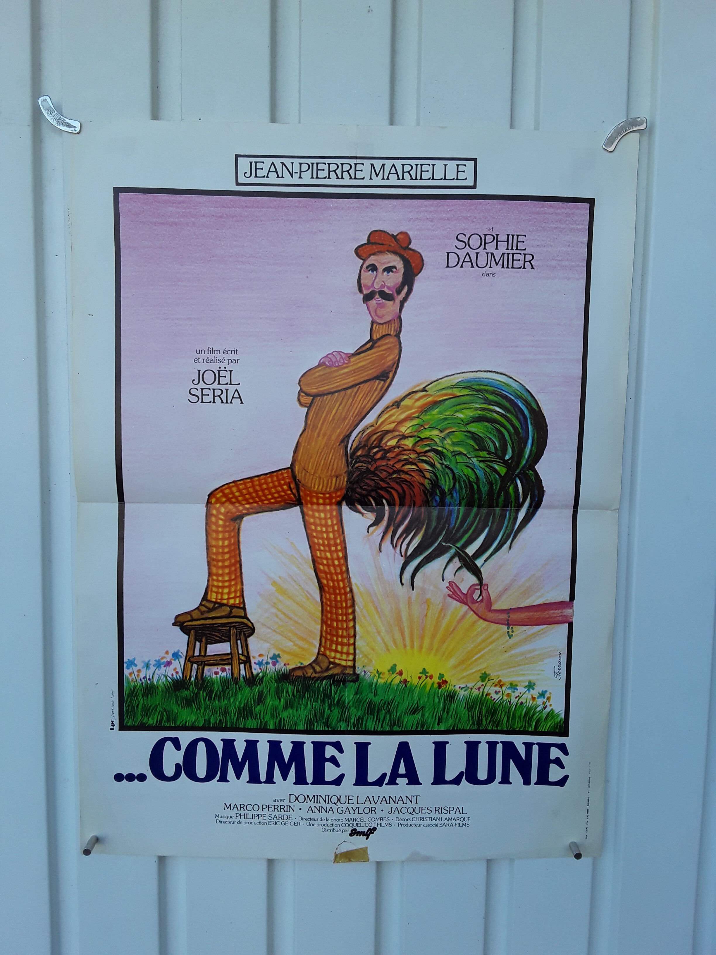 Affiche "Comme la lune" Jean Pierre Marielle 1977 -40x60cm