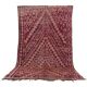 Burgundy Vintage Moroccan rug 183 x 321 cm - Berber Wool Rug - Handmade Rug