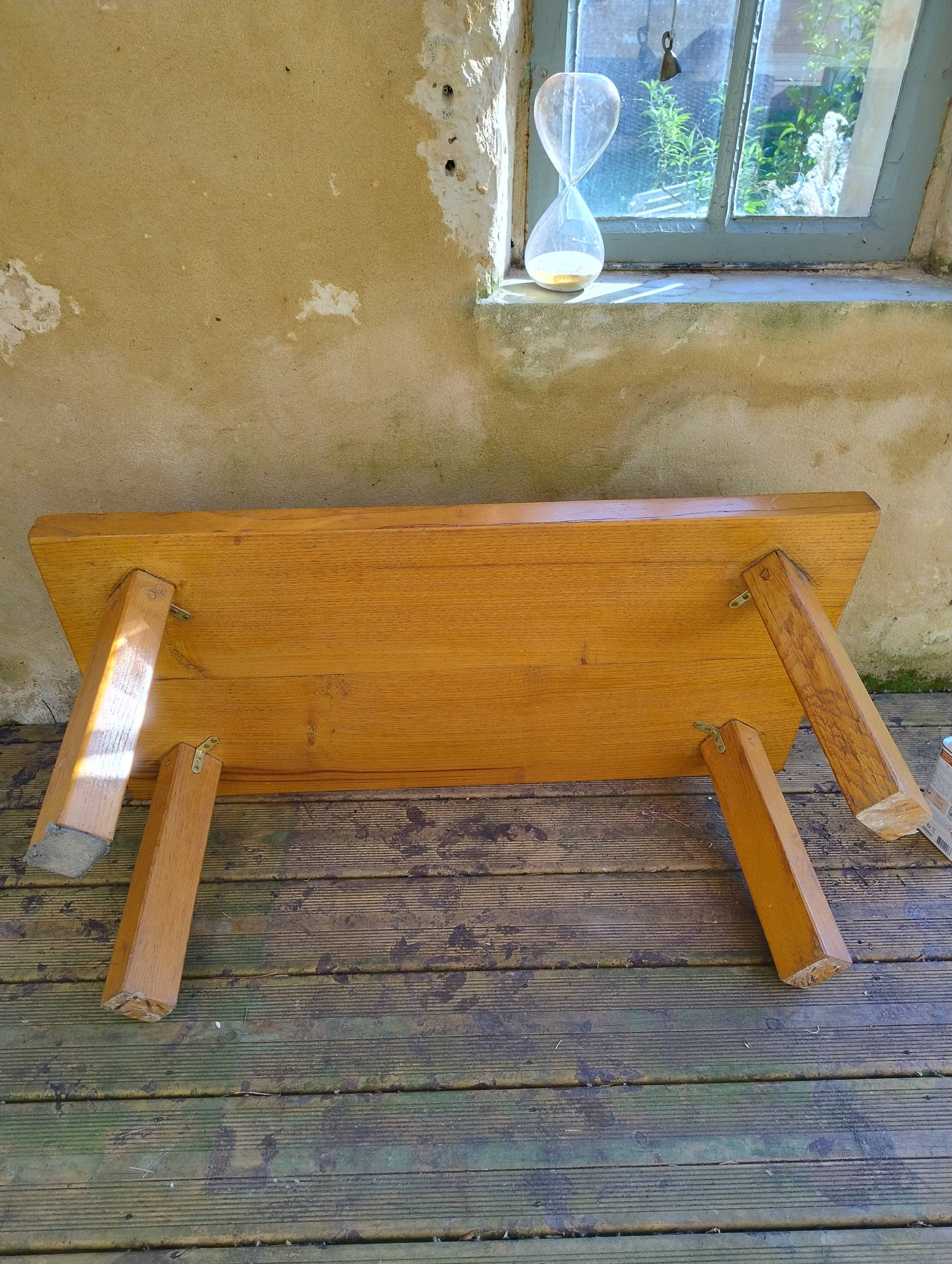 Vintage solid wood coffee table
