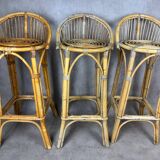 1960s rattan bar stool