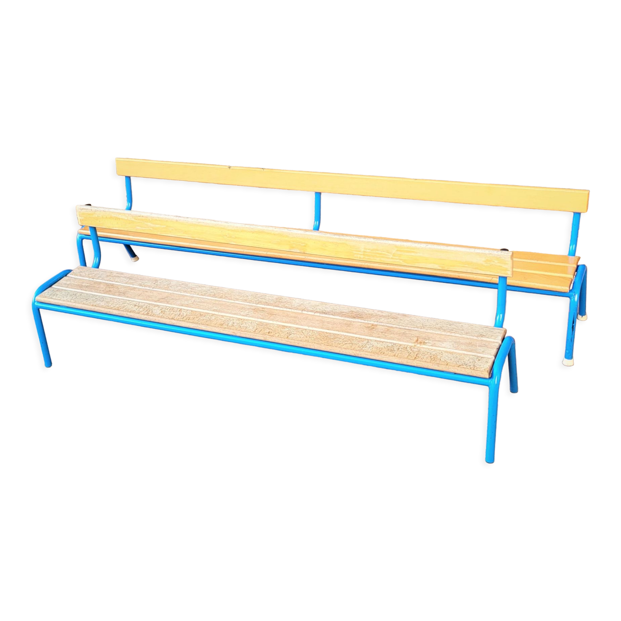 Vintage school benches from the 80s ( 3 available )