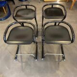 4 tabourets Börge Lindau - années 70 - Suède