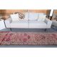 1970s Vintage Turkish Hand-Knotted Wool Cotton Beige Runner Rug 80x348