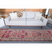 1970s Vintage Turkish Hand-Knotted Wool Cotton Beige Runner Rug 80x348