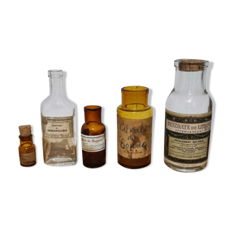 Old pharmacy bottles