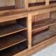 Library in solid cherry wood, Louis Philippe style.