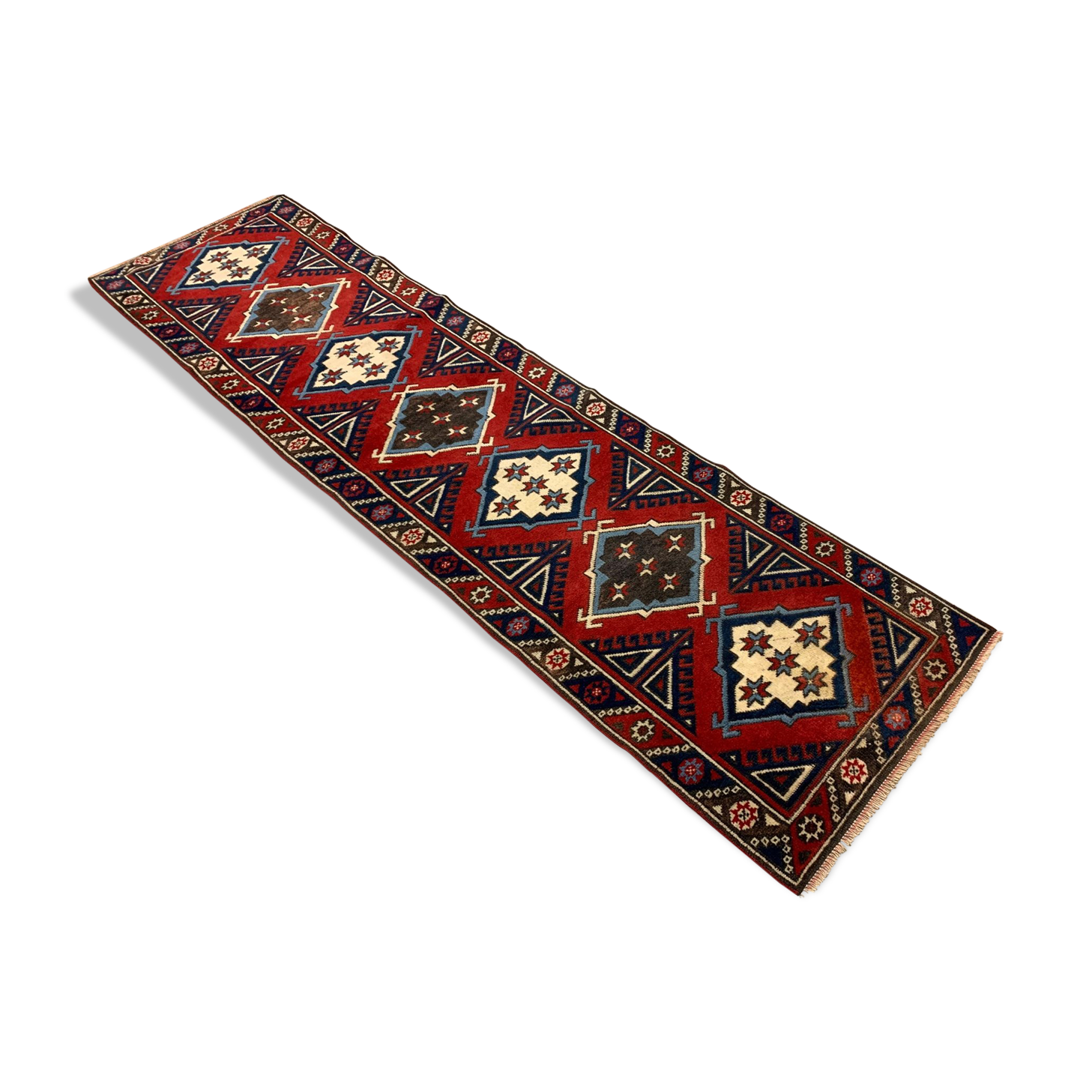 Turkish Runner 276x75 cm Tribal Rug