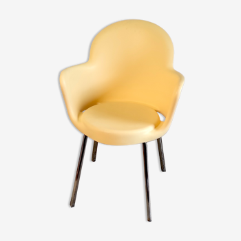 Beige chair "GoGo Basic" by Marcello Ziliani for Sintesi - late XXth