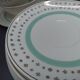 Tea set stars and mint green in semi-porcelain