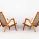 Midcentury Boucle Armchairs by Jan Vanek for ULUV, 1960s, Set of Two